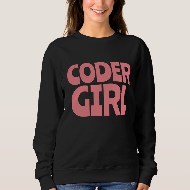 CODER GIRL T-SHIRTS SWEATSHIRTS (Devant)