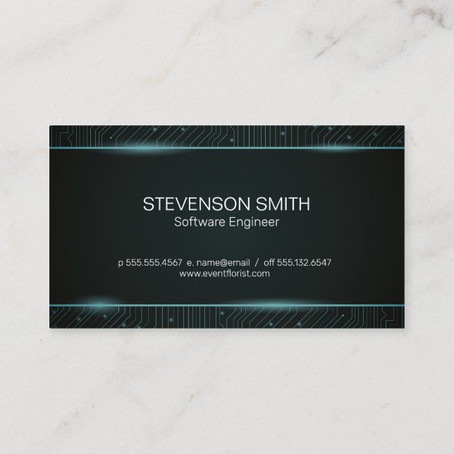 Coder | Programmeur | Carte de visite de carte de  (Dos)