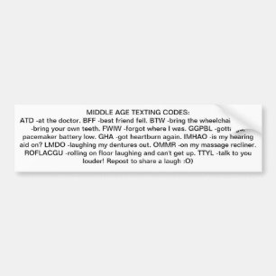 CODES DE TEXTE D'ÂGE MOYEN STICKER DE L'ENSEMBLE D