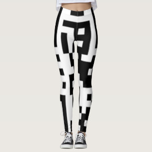 Codes QR Les leggings Carré funky disent "appelle-
