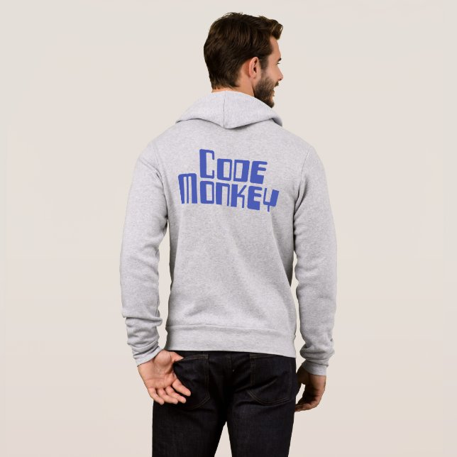 Codez le sweat - shirt à capuche de singe (le (Dos entier)