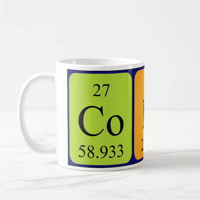 Cody nom de table périodique mug (Gauche)