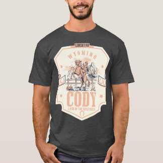 Cody Wyoming ville sauvage ouest TShirt