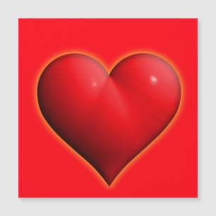 Cœur 3D Rouge Lumineux