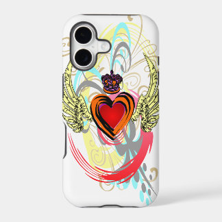 Coeur à ailes avec le cas de l'iPhone 5 de
