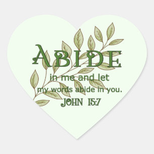 Cœur Abide In Me Heart Sticker