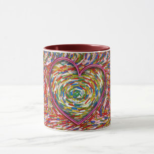 Coeur Abstrait arroses Amour Mug