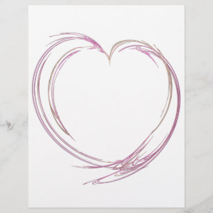 Coeur Abstrait rose