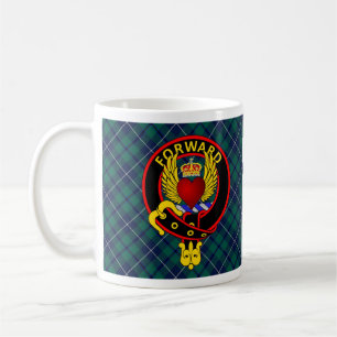 Coeur ailé couronné Douglas Crest avec mug tartan