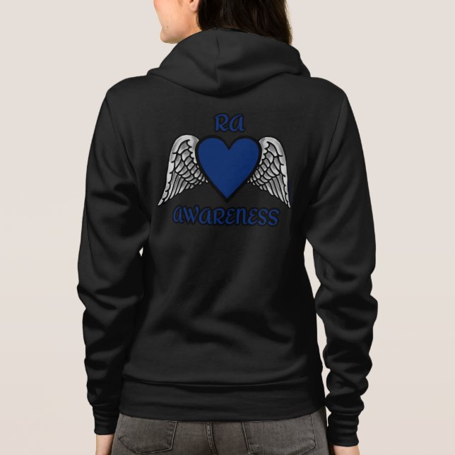 Coeur/ailes...RA Sweat - shirt à capuche (Dos)