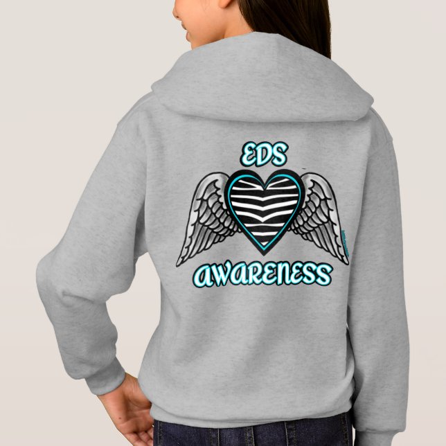 Coeur/ailes...Sweat - shirt à capuche EDS (Dos)