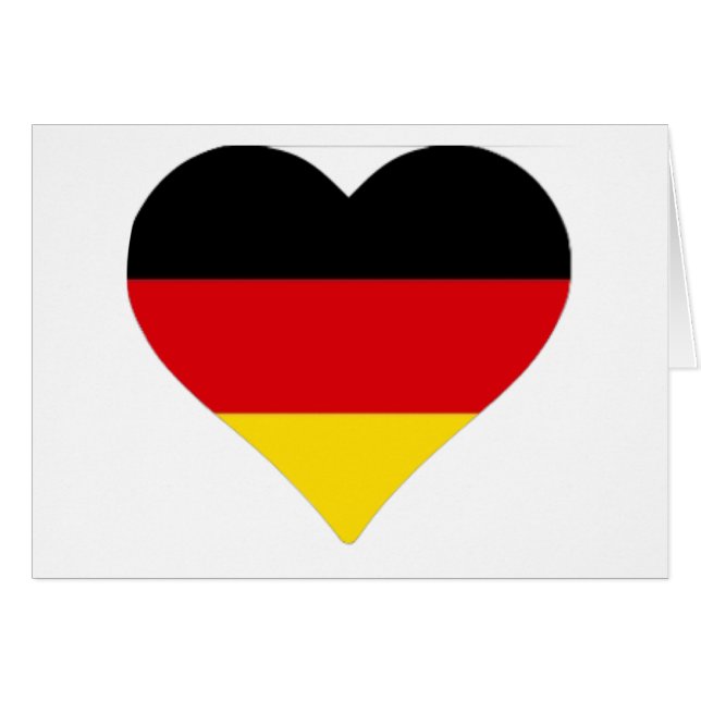 Coeur allemand de drapeau (Devant horizontal)