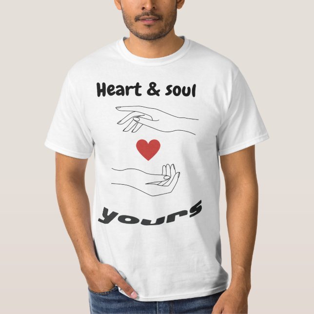 Coeur & âme Votre T-shirt Inspiré pour hommes (Devant)