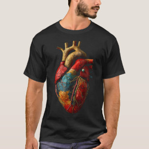 Coeur Anatomique Graphique Artwork Coeur T-shirt