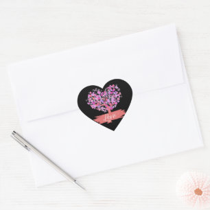 Cœur Arbre Des Coeurs Love Coeur Sticker