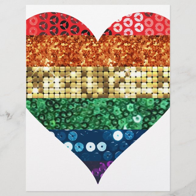 coeur arc-en-ciel lgbt (Devant)