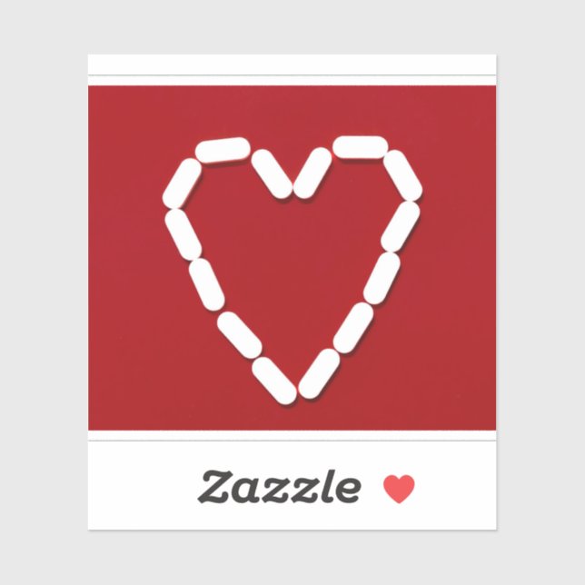 Cœur. Arrêtez la dépression. Stickers personnalisé (Feuille)