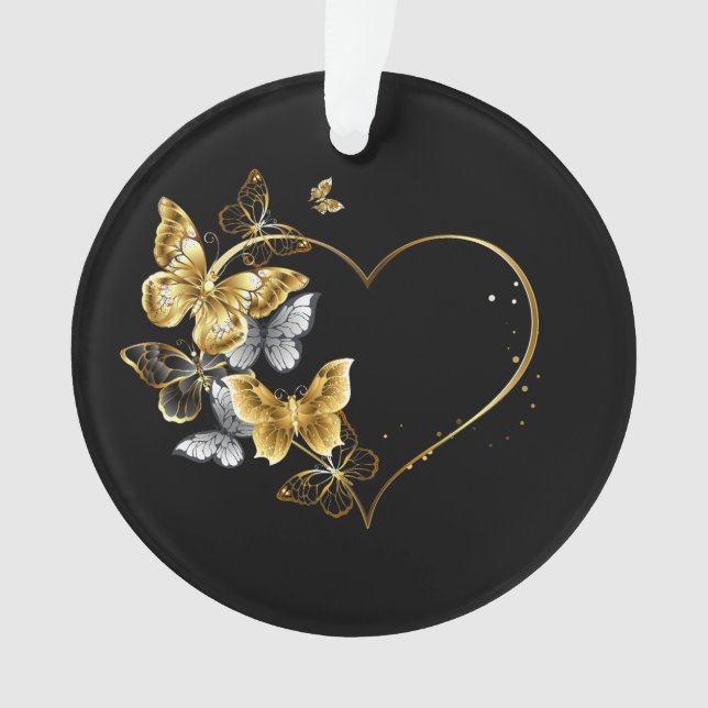 Coeur aux papillons d'or (devant)