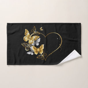 Coeur aux papillons d'or