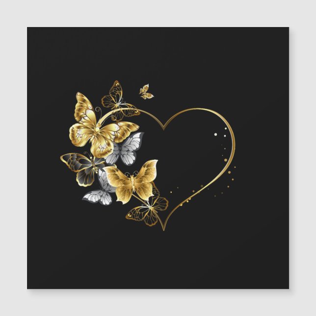 Coeur aux papillons d'or (Devant)
