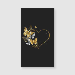 Coeur aux papillons d'or