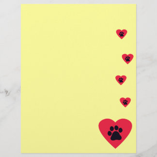 Coeur avec Empreinte de patte
