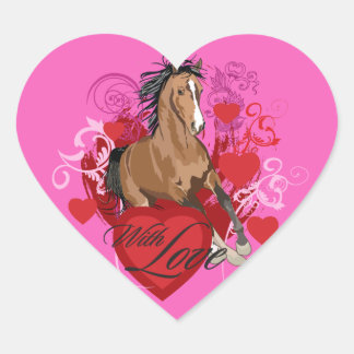 Cœur Avec Sticker Amour