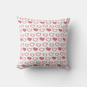 Coeur Ballerine rose Motif Lisse oreiller
