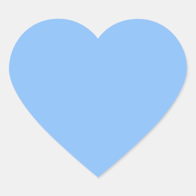 Cœur Bébé Bleu Coeur Sticker (Devant)