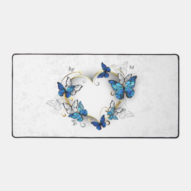 Coeur bijoux avec papillons Morpho (Recto)