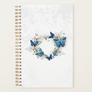 Coeur bijoux avec papillons Morpho
