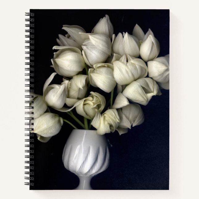 Cœur blanc dans un cahier noir (Devant)