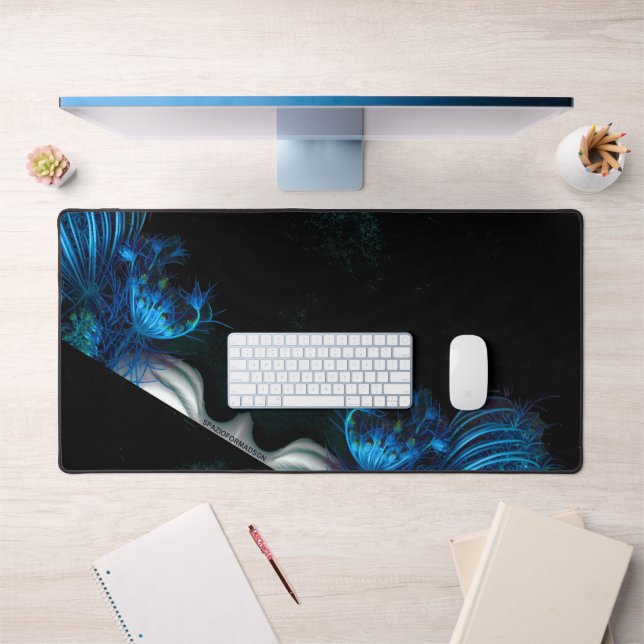 Cœur bleu dans noir de vénus (Bureau 1)