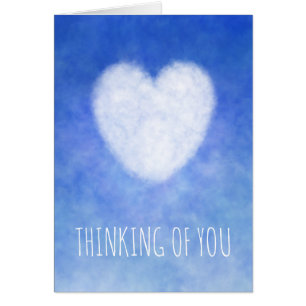 Coeur bleu pensant à vous amitié ou sympathie