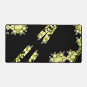 Coeur brisé jaune en noir d'argent