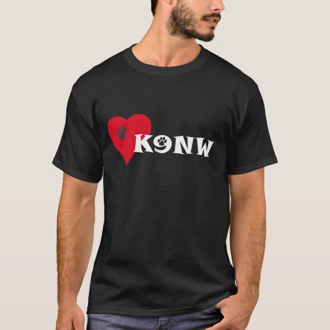 Coeur brut K9 Travail du nez T-shirt (Devant)