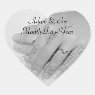 Cœur Cardiaque ・ Sticker pour Mariage Keepsaké