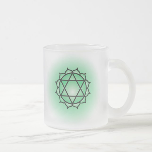 Coeur Chakra Verre Mug (Droit)