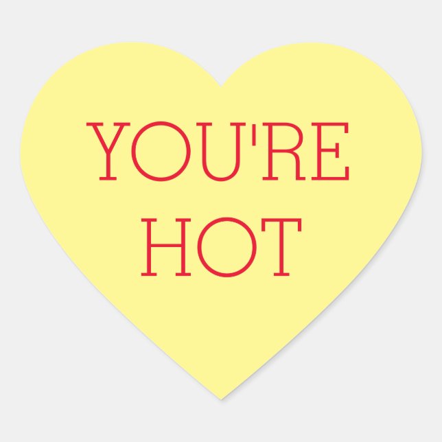 Cœur Chandail jaune Conversation Coeur Sticker personna (Devant)