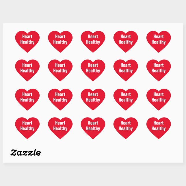 Cœur Coeur en santé Coeurs rouges Coeur Sticker (Feuille)