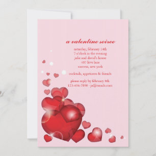 Coeur Coeur Valentine's Day Invitation