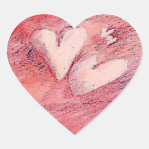 Cœur Coeurs flottants - Sticker