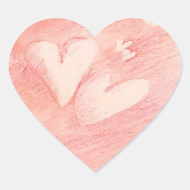 Cœur Coeurs flottants - Sticker (Devant)