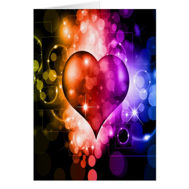 Coeur coloré et magnifique (Devant)