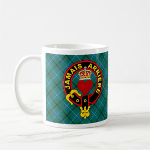 Coeur couronné Douglas Crest tartan mug