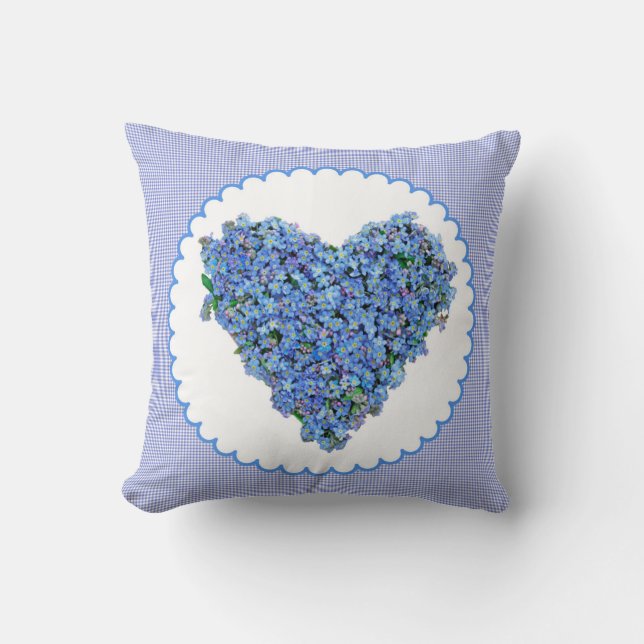 Coeur coussin de la fleur oubliée (Recto)