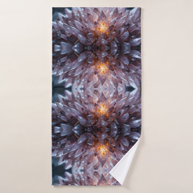 Coeur cristal radiant (Serviette de bain)