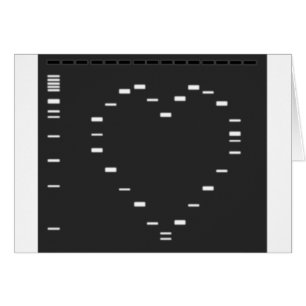 Coeur d'ADN sur le gel d'agarose