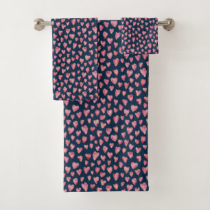 Cœur d'amour rose et bleu