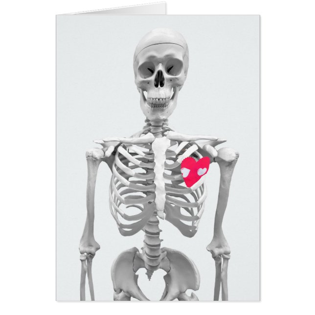 coeur d'amour sur le squelette (Devant)